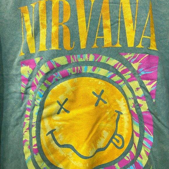 Nirvana Nevermind Green Grunge Crewneck size XL - Picture 2 of 4